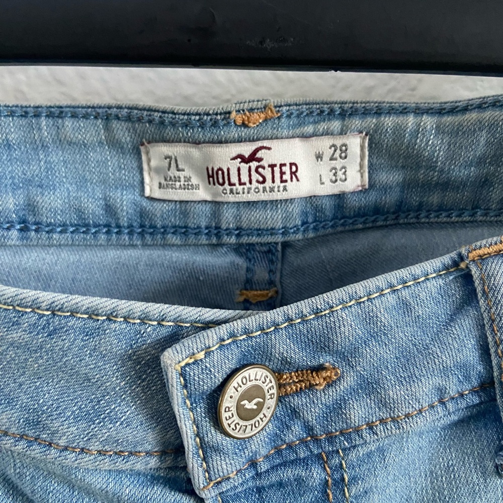Hollister Men's Skinny Jeans - Light Blue